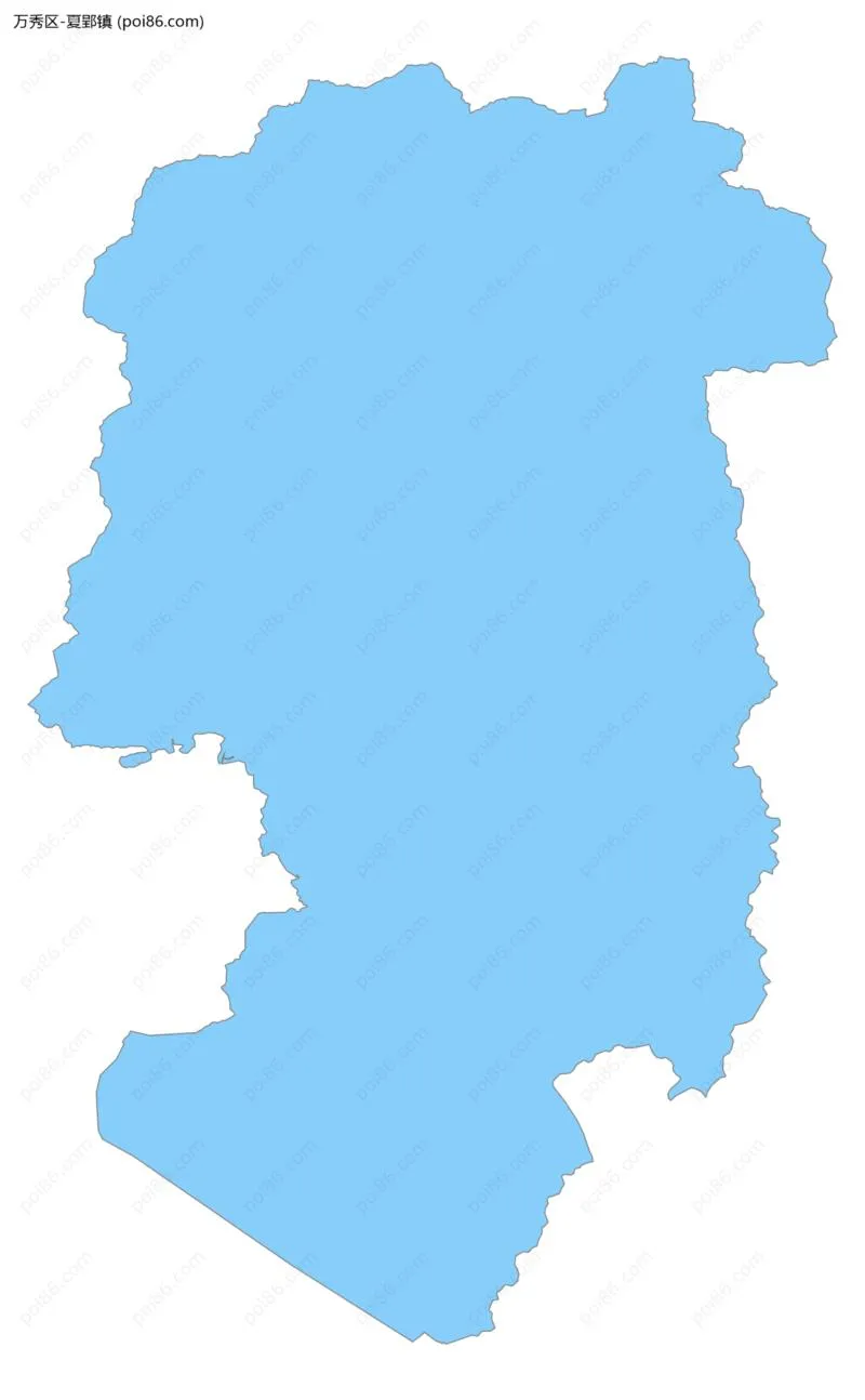 夏郢镇边界地图