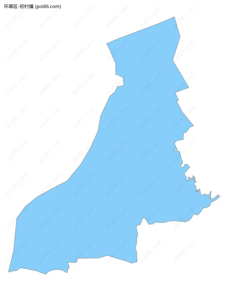 初村镇边界地图