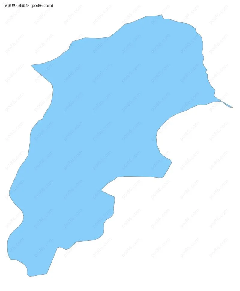 河南乡边界地图