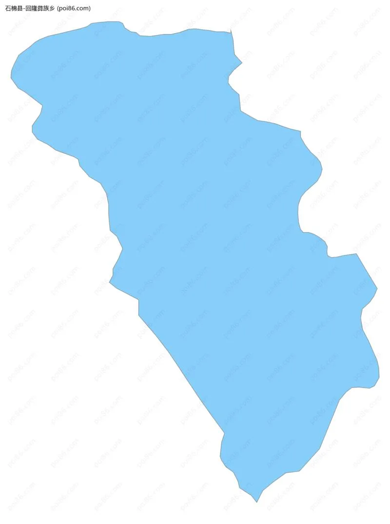 回隆彝族乡边界地图