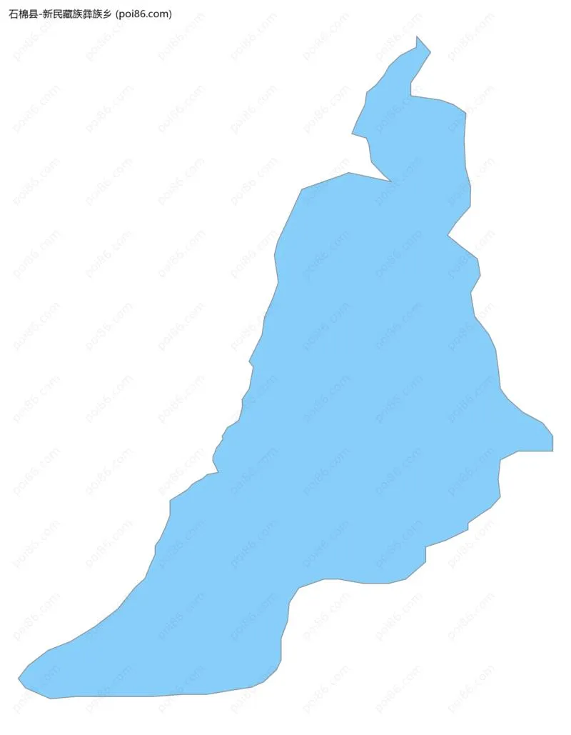 新民藏族彝族乡边界地图