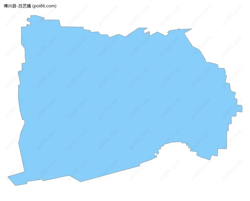 吕艺镇边界地图