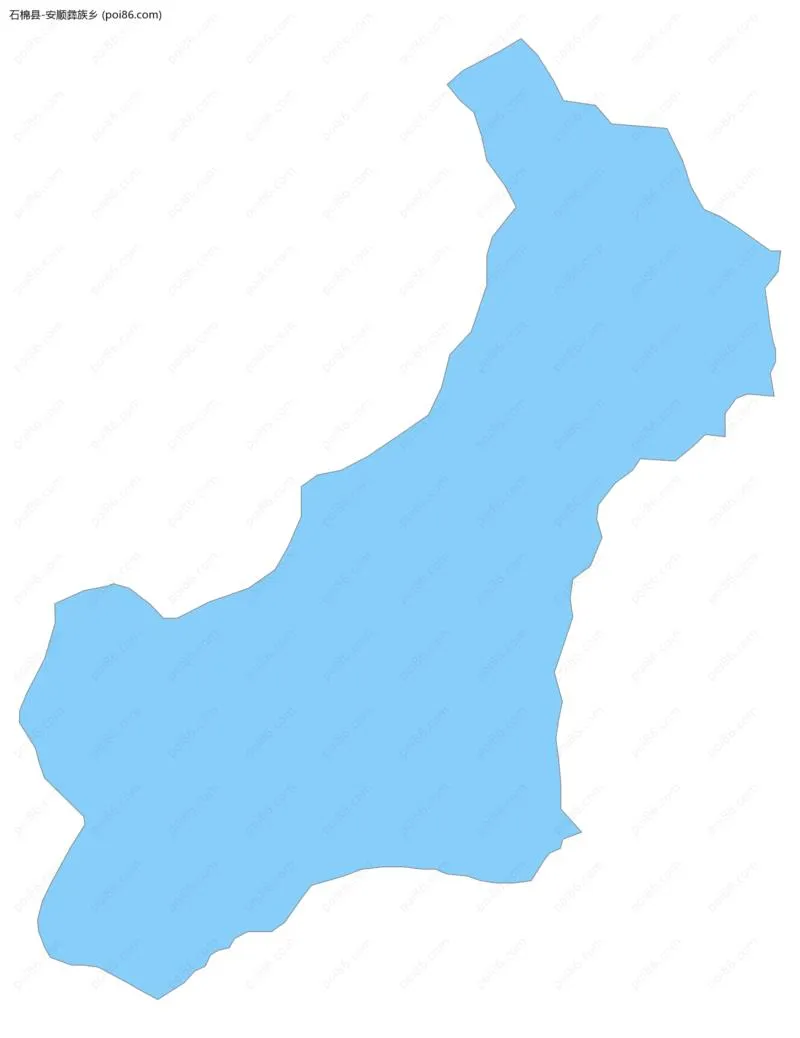 安顺彝族乡边界地图