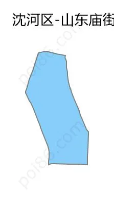 山东庙街道边界地图