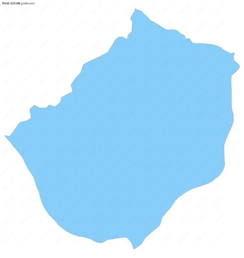 龙苍沟镇边界地图