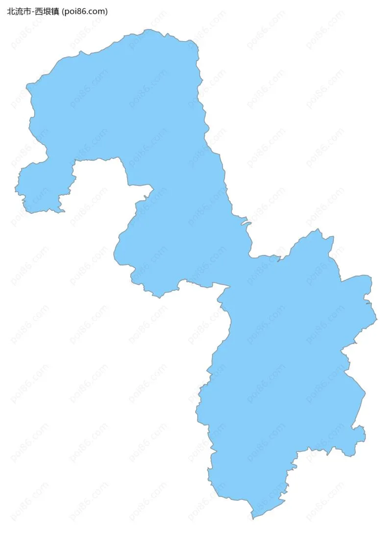 西垠镇边界地图