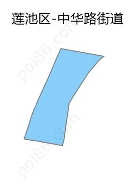 中华路街道边界地图