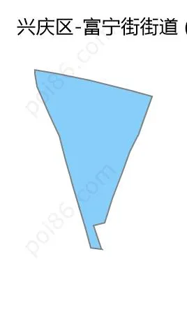 富宁街街道边界地图