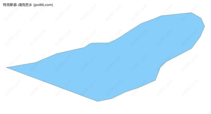 阔克苏乡边界地图