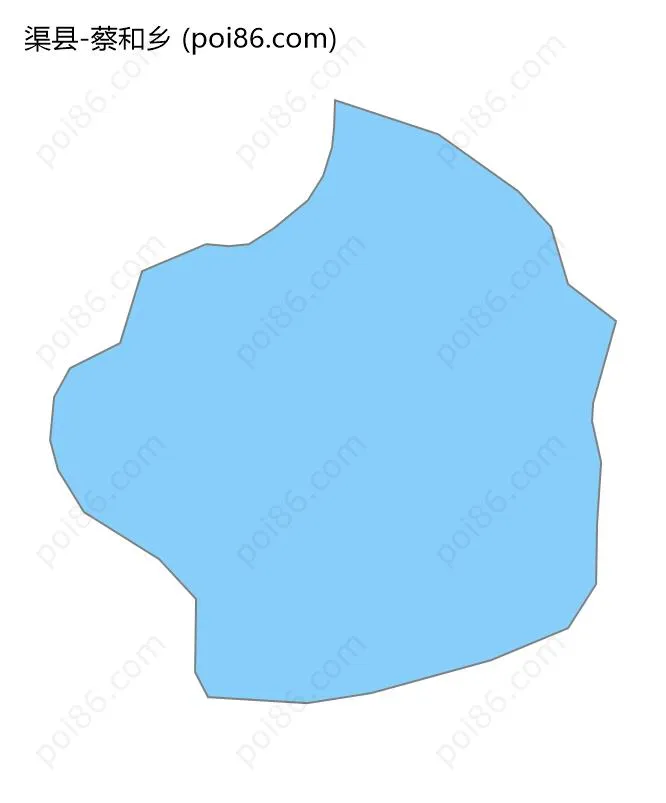 蔡和乡边界地图