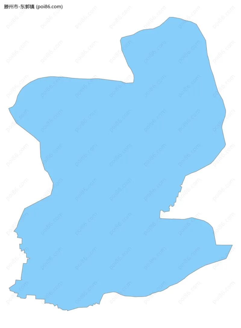 东郭镇边界地图