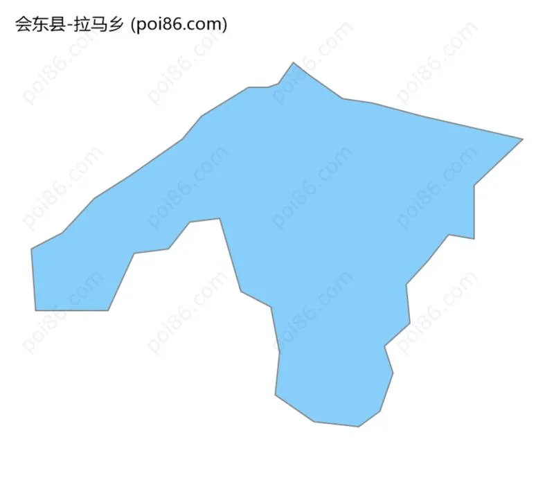 拉马乡边界地图