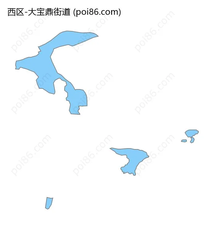 大宝鼎街道边界地图