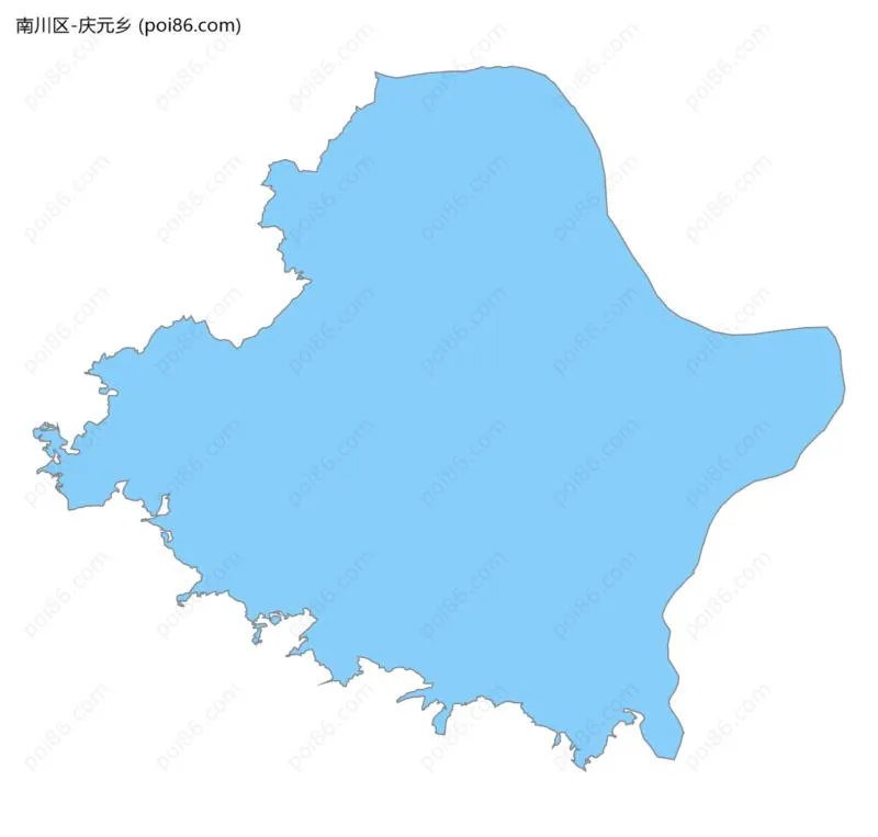 庆元乡边界地图