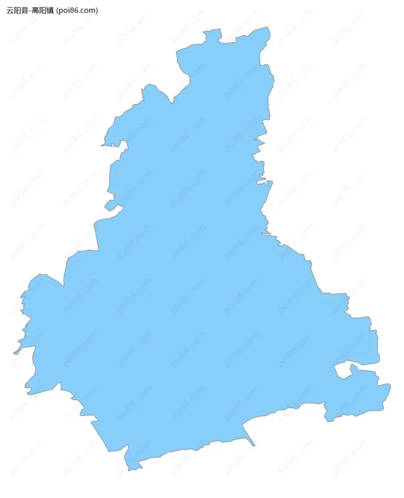 高阳镇边界地图