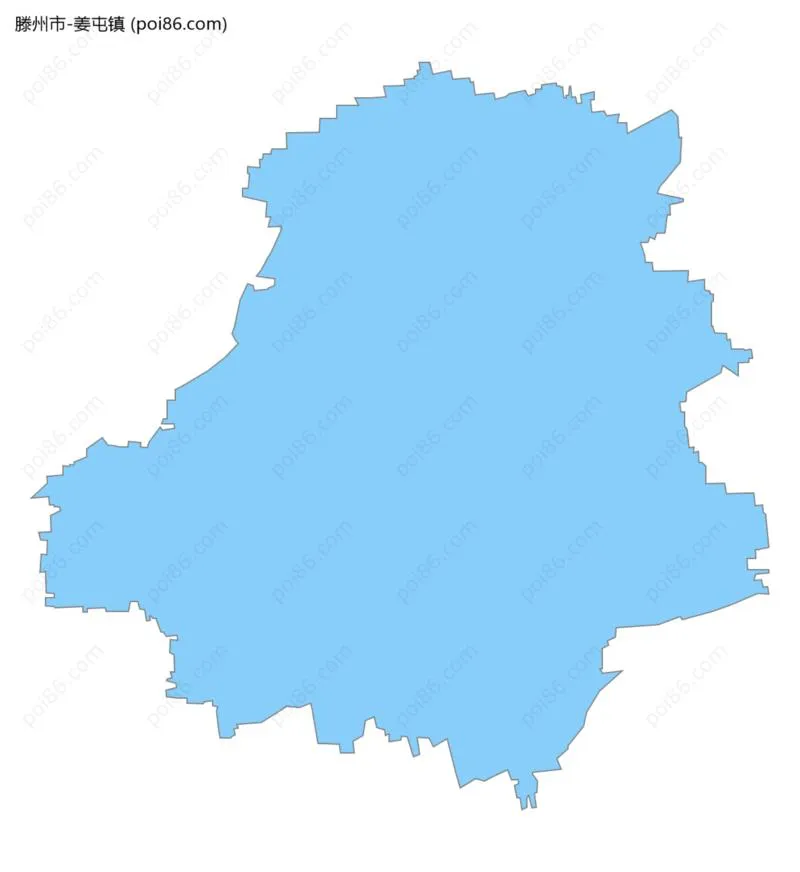 姜屯镇边界地图