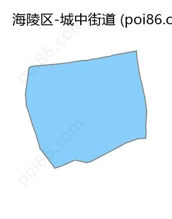 城中街道边界地图