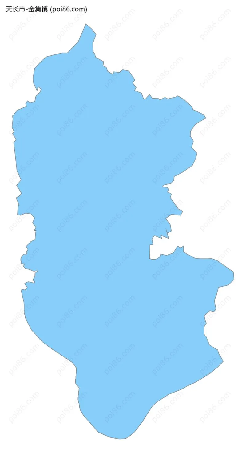 金集镇边界地图