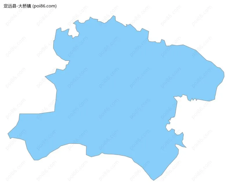 大桥镇边界地图