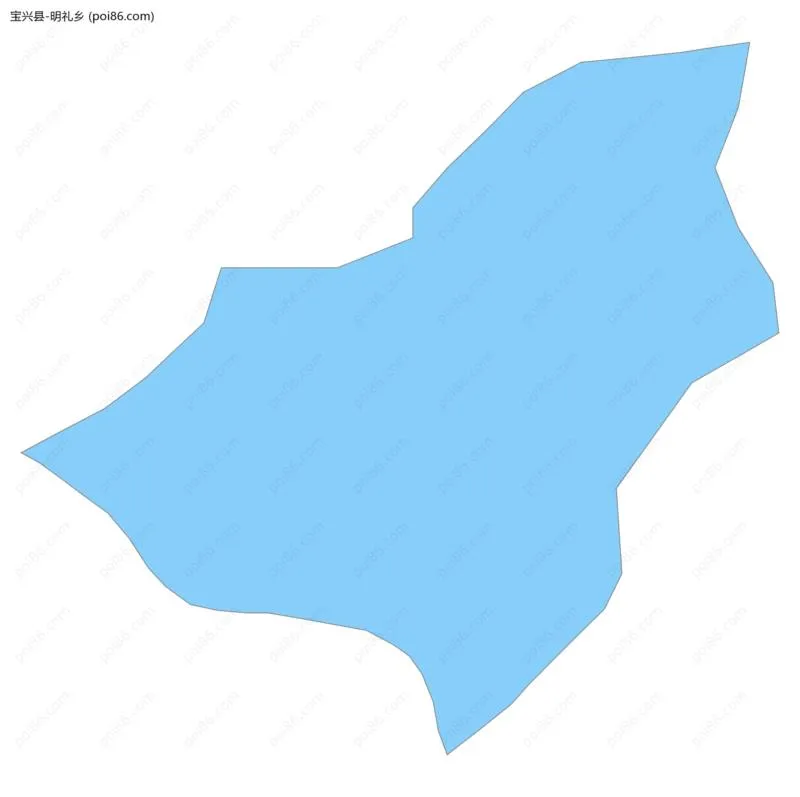 明礼乡边界地图