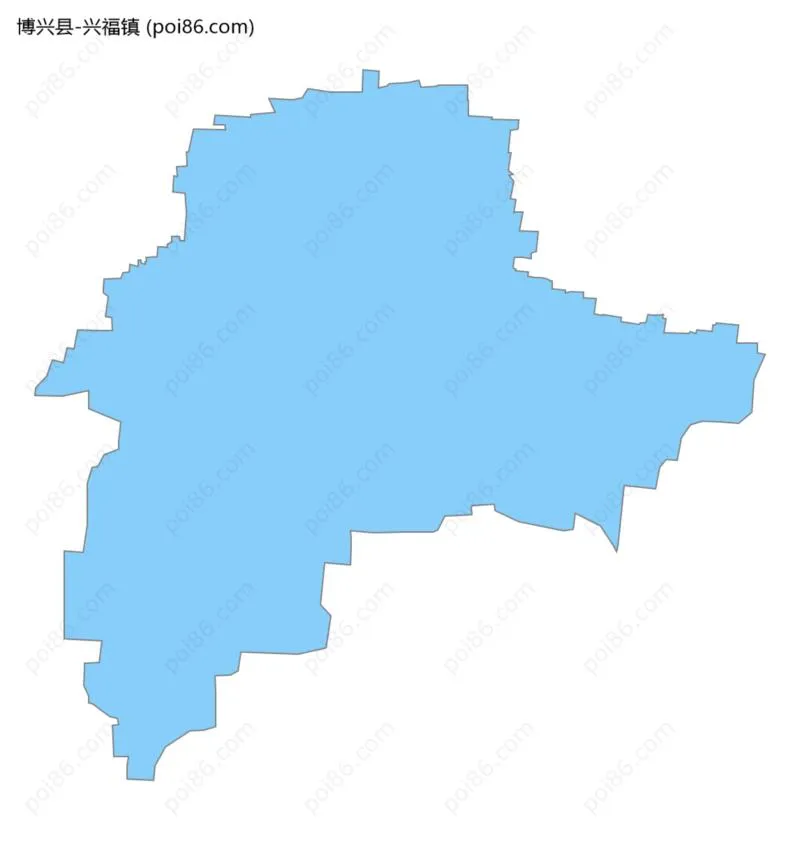 兴福镇边界地图