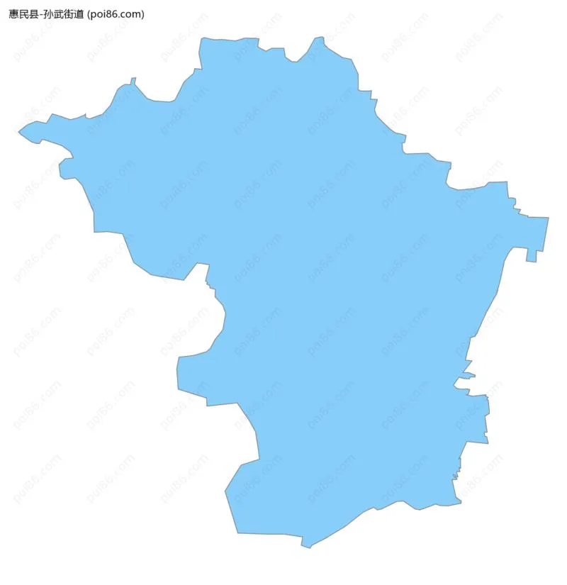 孙武街道边界地图