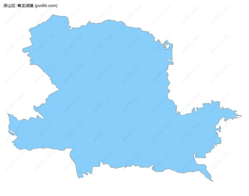 青龙湖镇边界地图