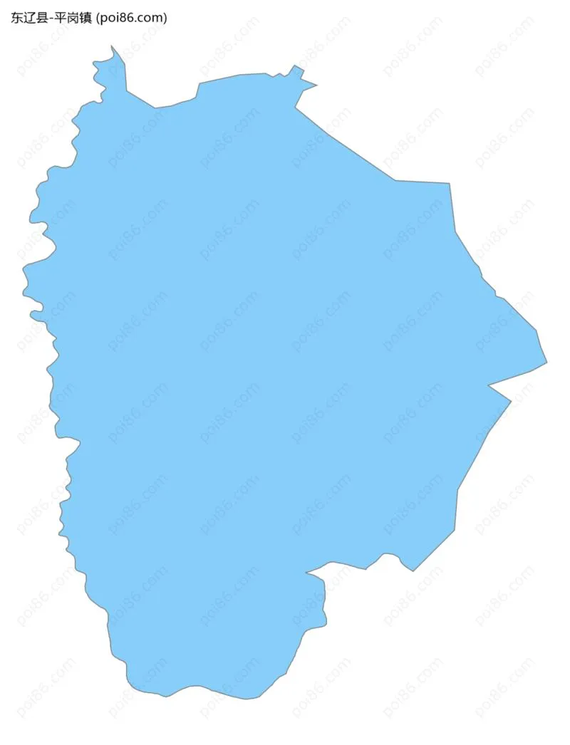 平岗镇边界地图