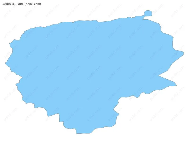 前二道乡边界地图