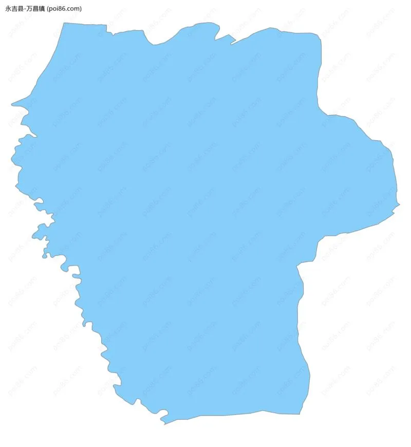 万昌镇边界地图