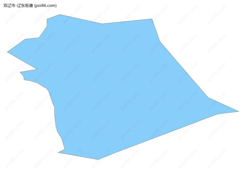 辽东街道边界地图