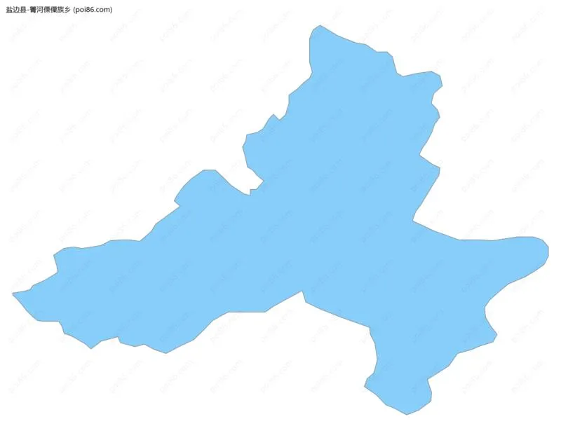 箐河傈僳族乡边界地图