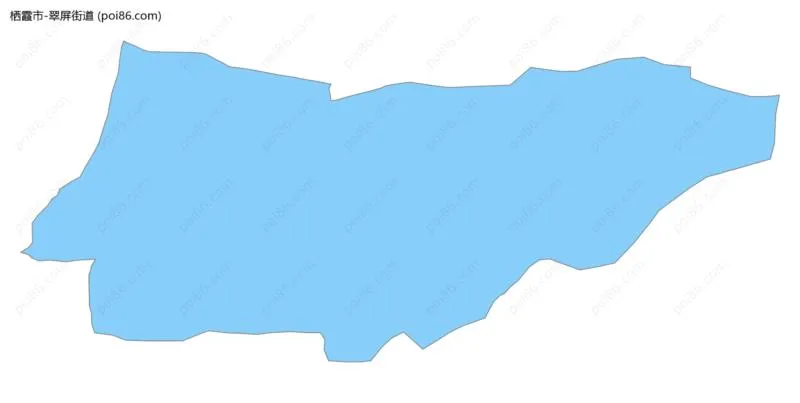 翠屏街道边界地图