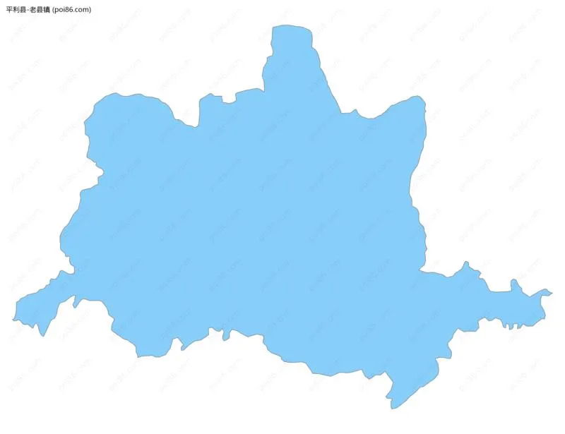 老县镇边界地图