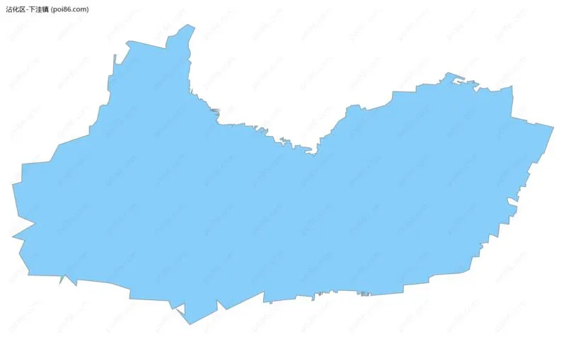 下洼镇边界地图