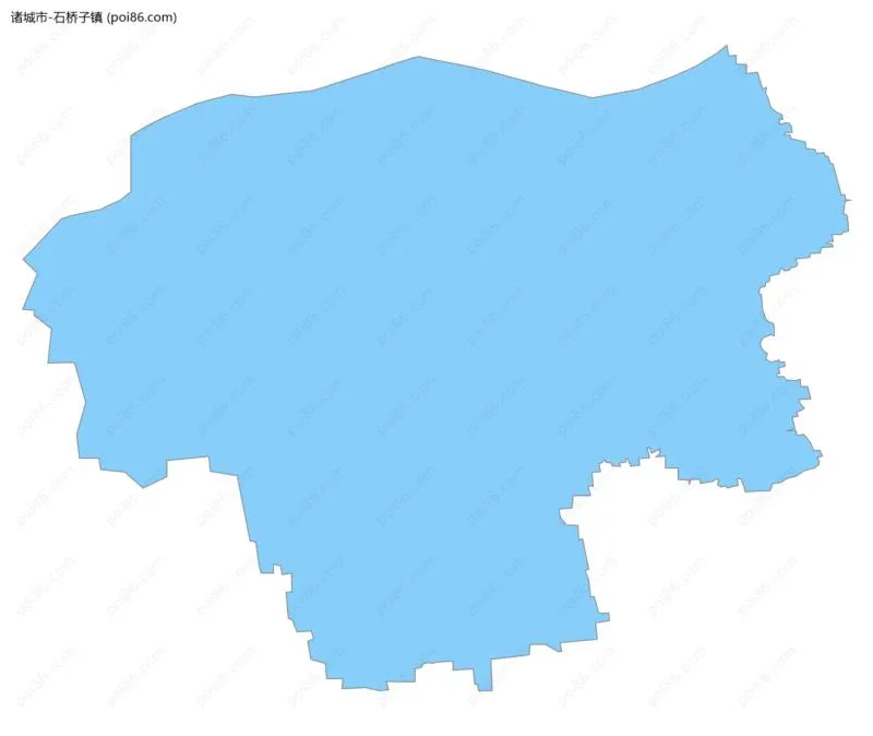 石桥子镇边界地图