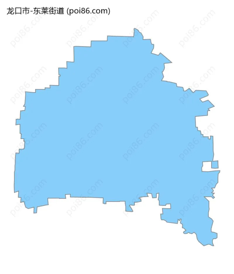 东莱街道边界地图