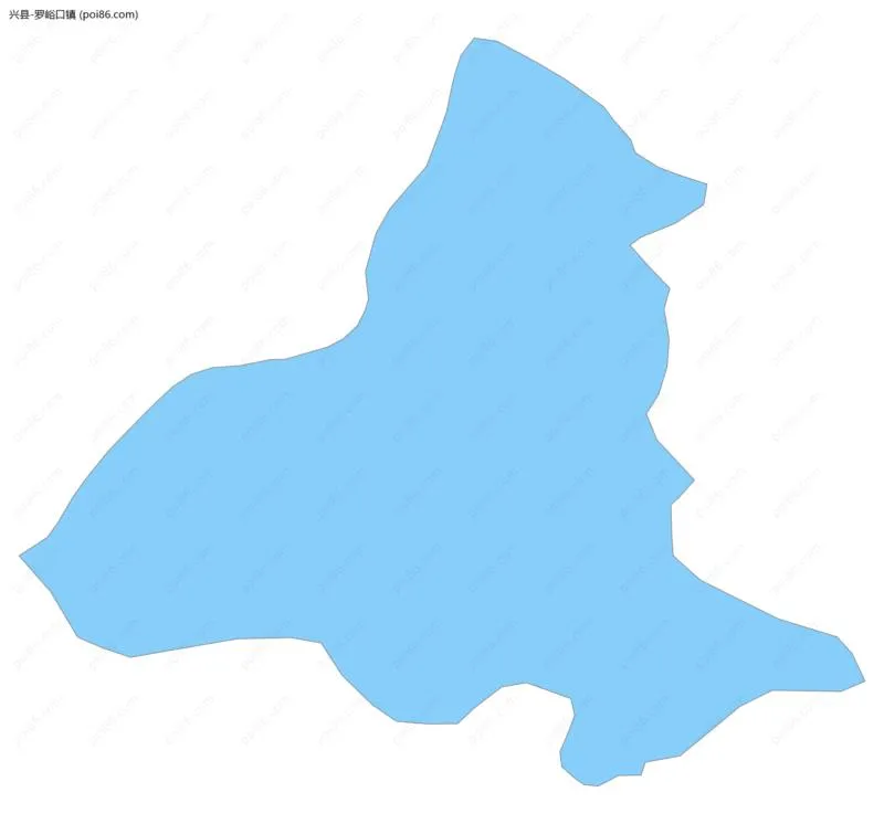 罗峪口镇边界地图