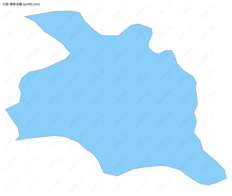 蔡家会镇边界地图