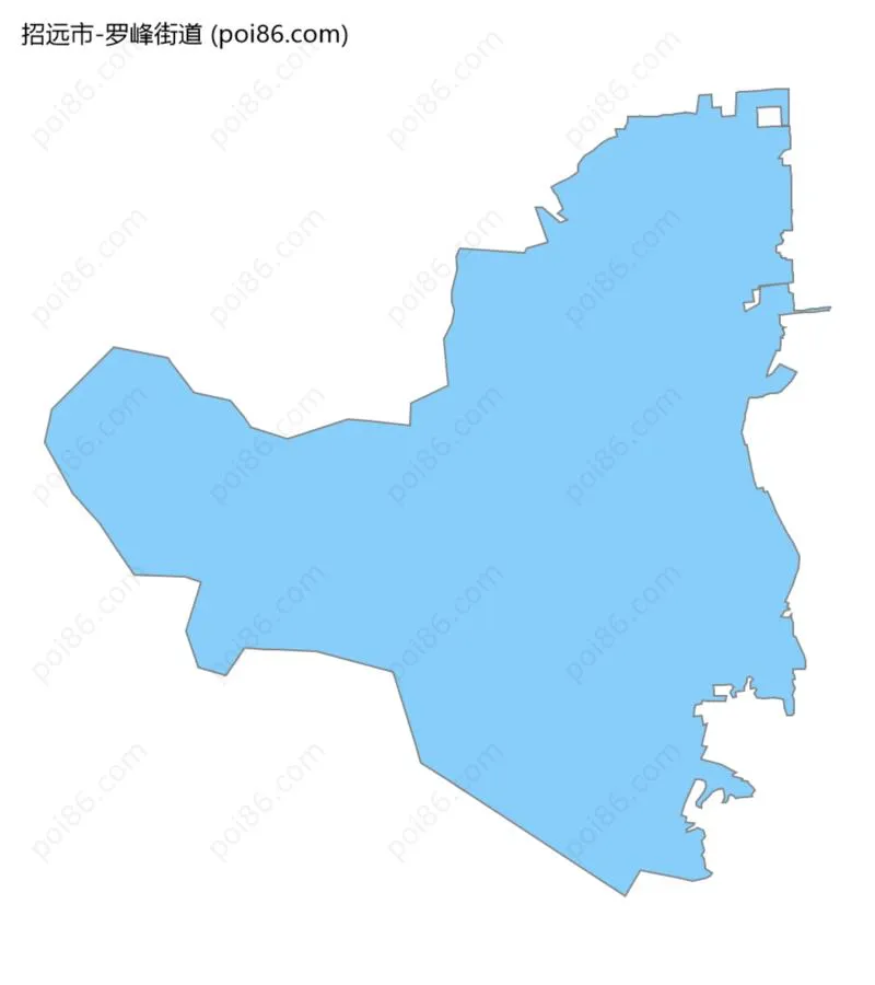 罗峰街道边界地图