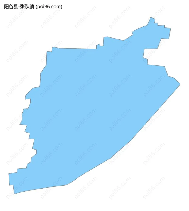 张秋镇边界地图