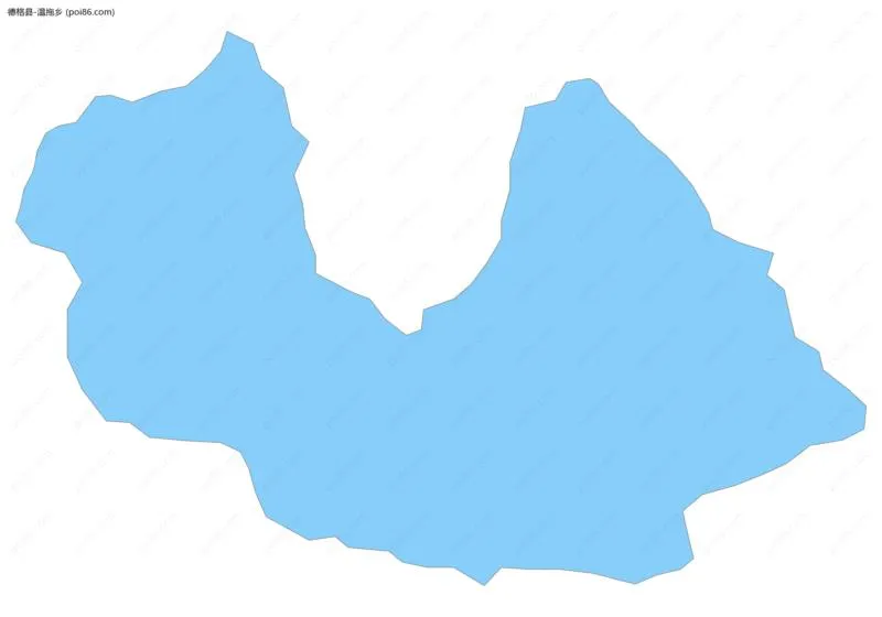 温拖乡边界地图