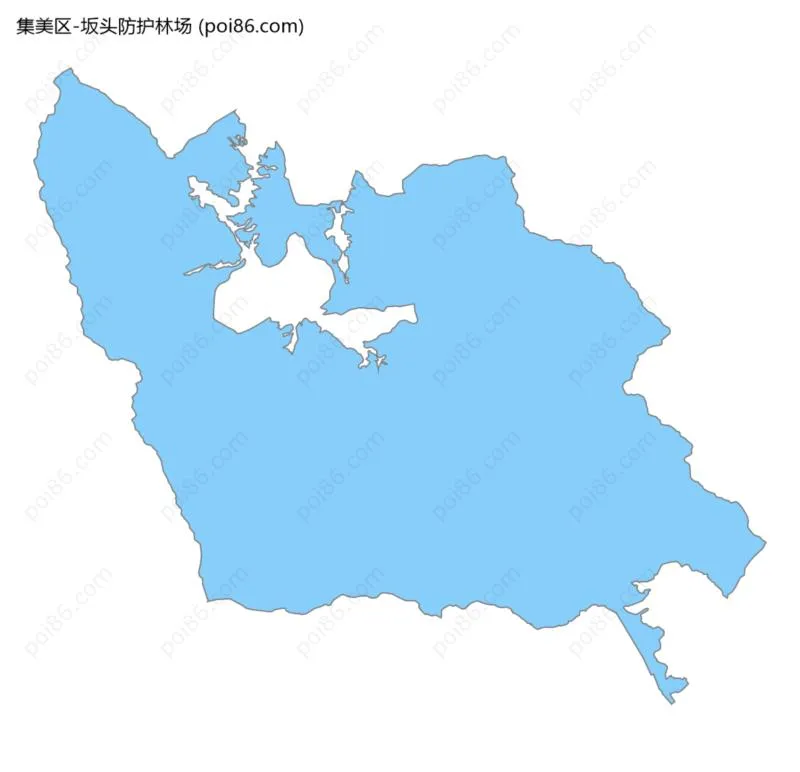 坂头防护林场边界地图