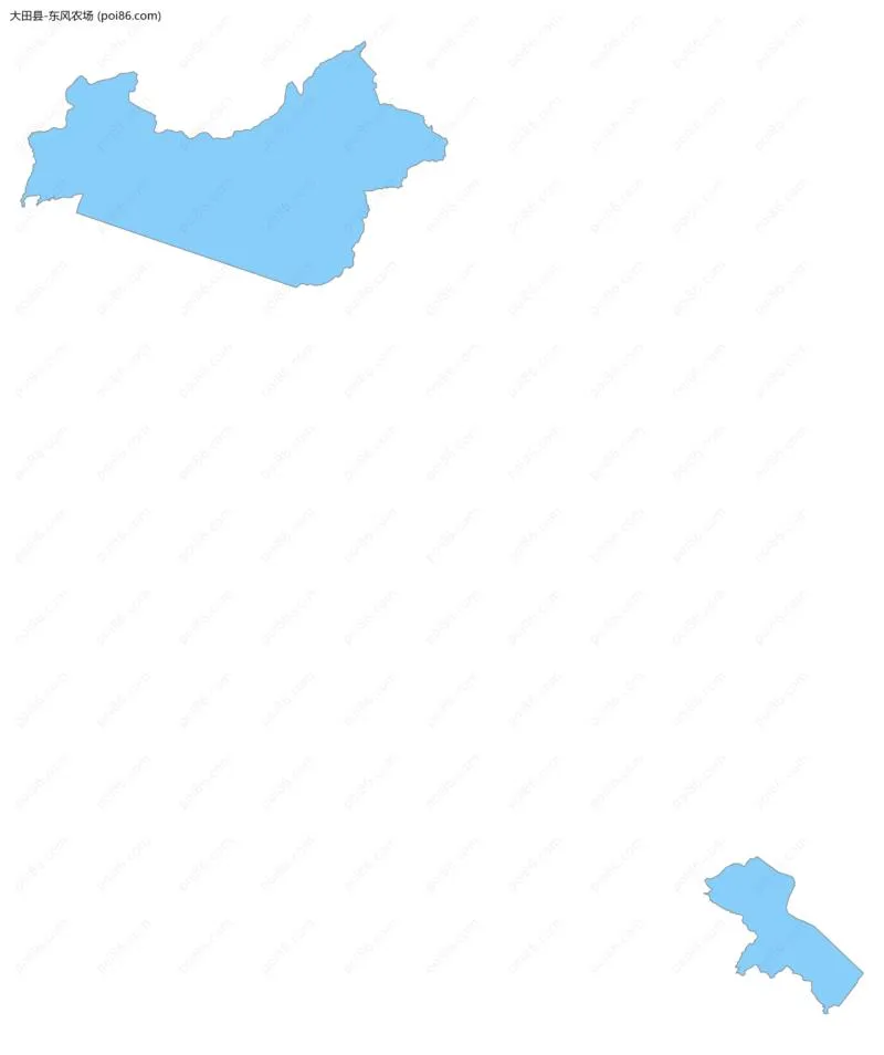 东风农场边界地图