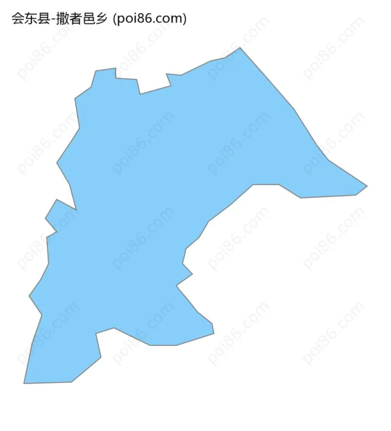 撒者邑乡边界地图