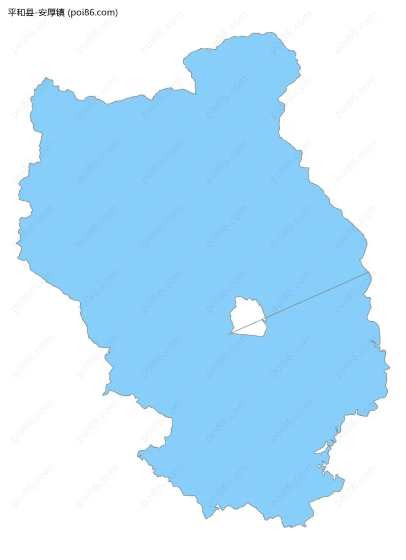 安厚镇边界地图