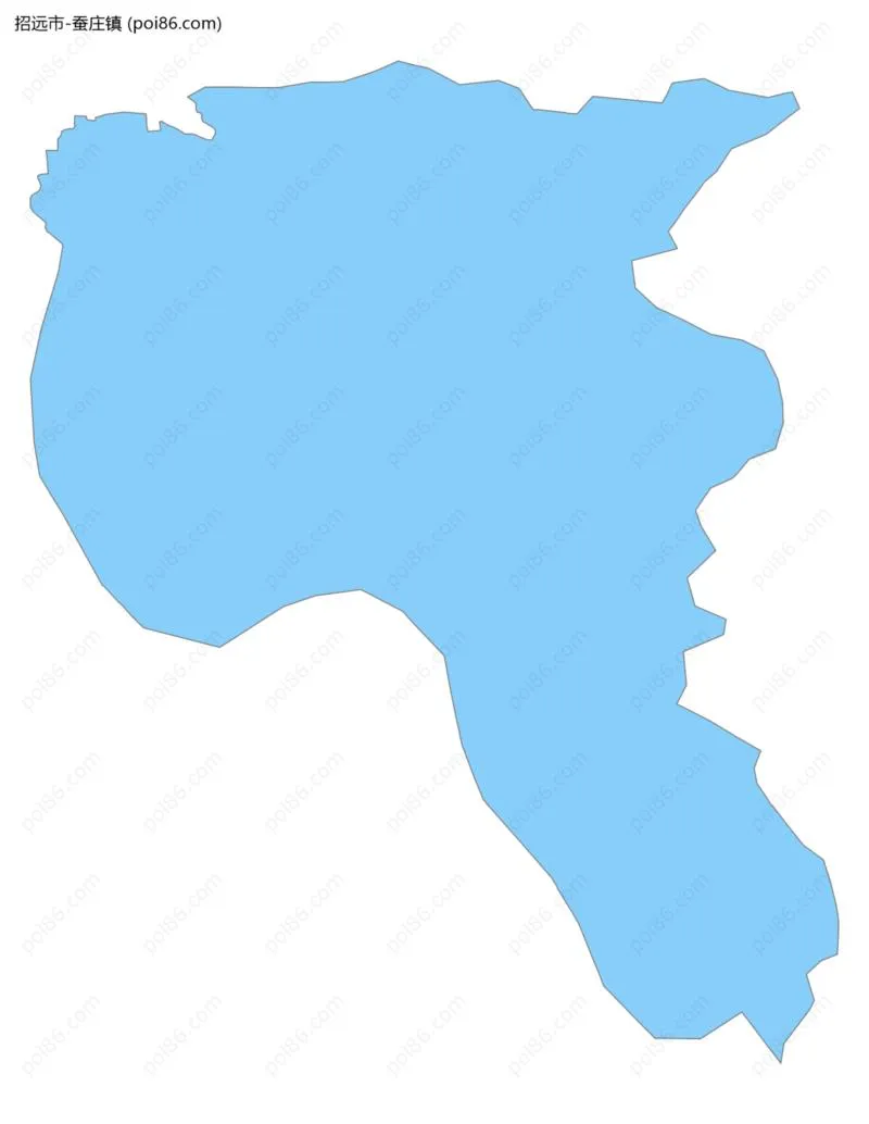 蚕庄镇边界地图