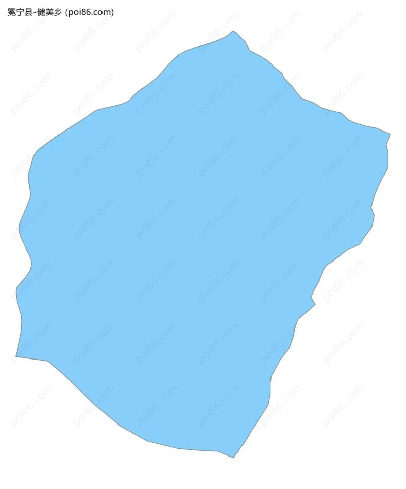 健美乡边界地图