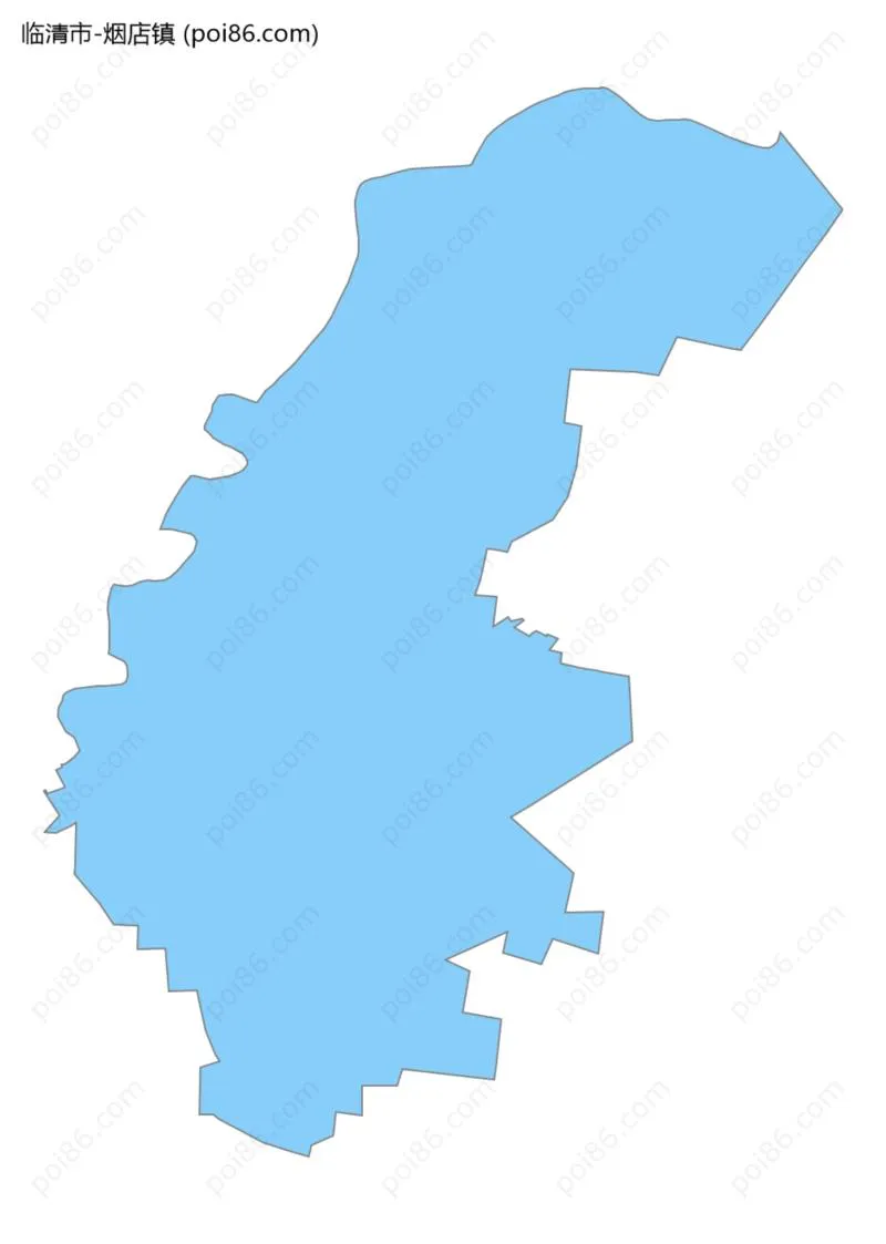 烟店镇边界地图