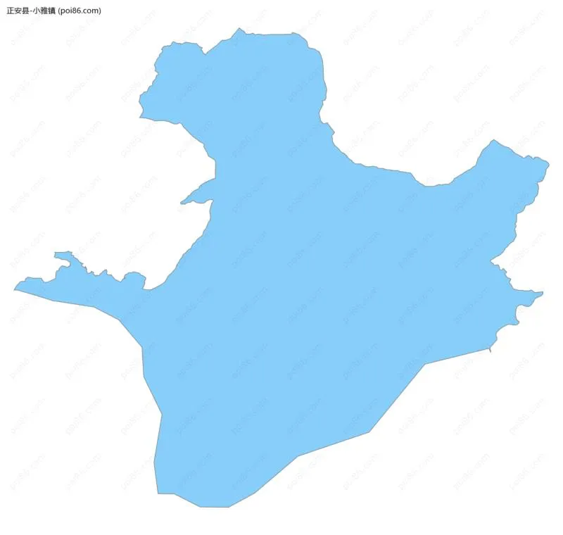 小雅镇边界地图